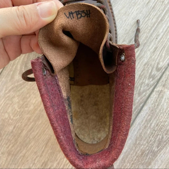 Antique Vintage Square Toe Leather Ski Boots - Picture 12 of 16